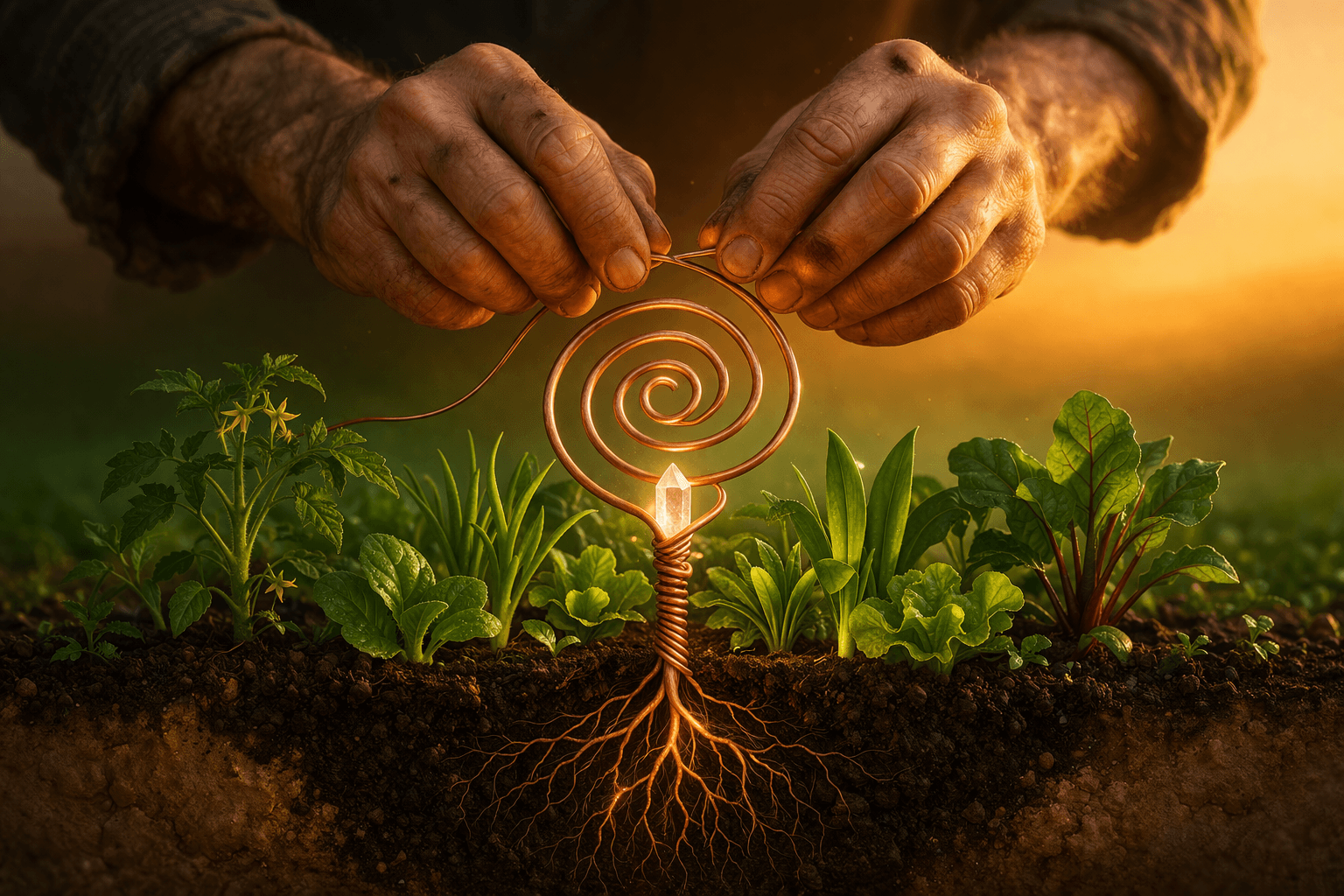 Copper electroculture builds and garden results