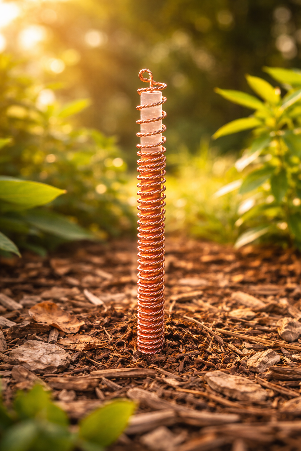 Quartz Continuous Spiraled Copper Antenna